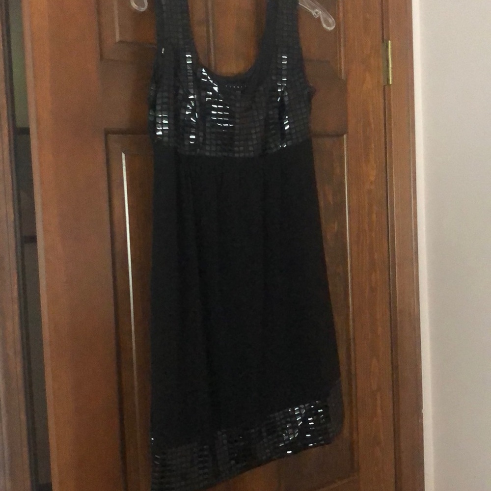 Little black dress with shiny embellishments!